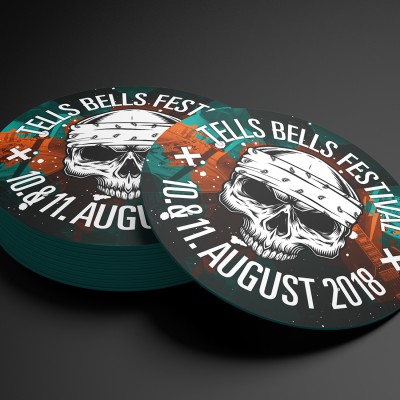 mister bk! | Referenz: Tells Bells Festival Merchandise Sticker 2018