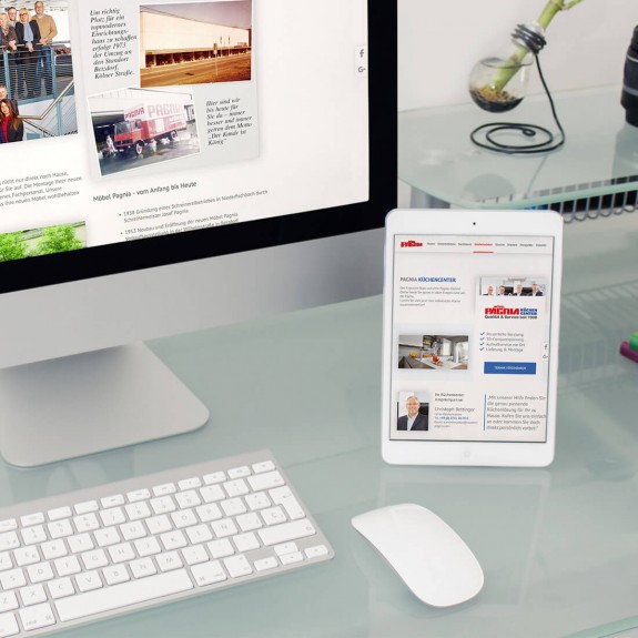 mister bk! | Referenz: Möbel Pagnia Website Tablet & Smartphone