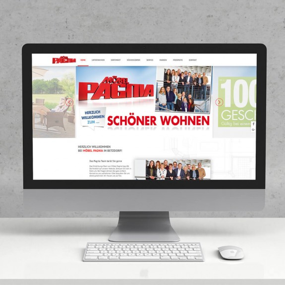 mister bk! | Referenz: Möbel Pagnia Website Desktop