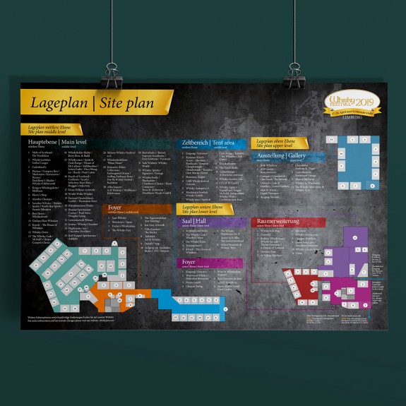 mister bk! | Referenz: Whisky Festival Limburg - Lageplan Plakat