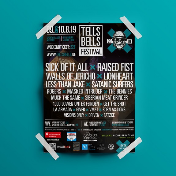 mister bk! | Referenz: Tells Bells Festival Posterdesign 2019