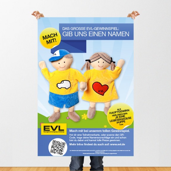 mister bk! | Referenz: Energieversorgung Limburg Puppen Poster