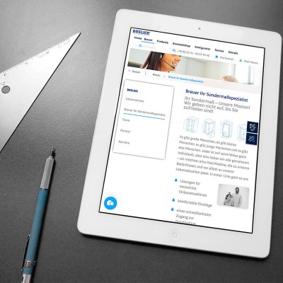 mister bk! | Referenz: Breuer Website Tablet