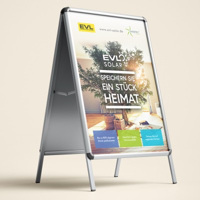 mister bk! | Referenz: Energieversorgung Limburg Kundenstopper EVLsolar