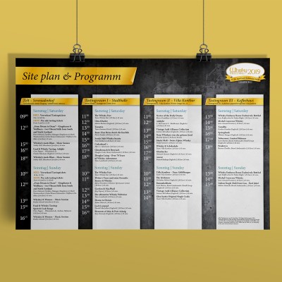 mister bk! | Referenz: Whisky Festival Limburg - Siteplan Plakat