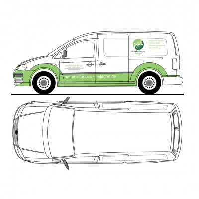 mister bk! | Referenz: Naturheilpraxis Retagne Autobeklebung