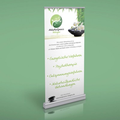 mister bk! | Referenz: Naturheilpraxis Retagne Rollup