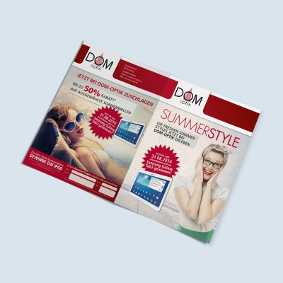 mister bk! | Referenz: Domoptik Broschüre