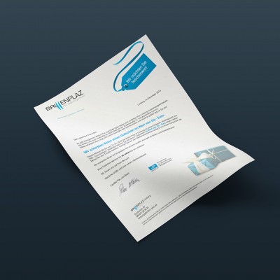 mister bk! | Referenz: Brillenplaz Mailing Blatt