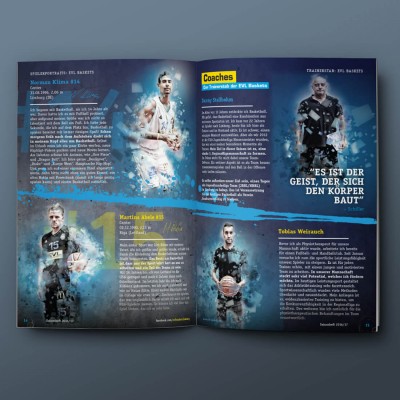 mister bk! | Referenz: EVL-Baskets Magazin Innen