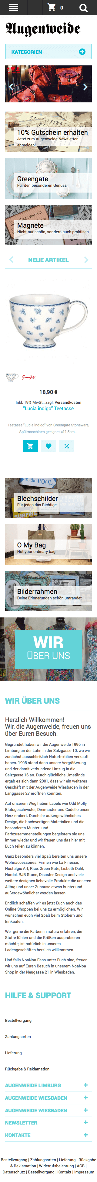 mister bk! | Referenz: Augenweide Website Responsive | Scrollbar Smartphone