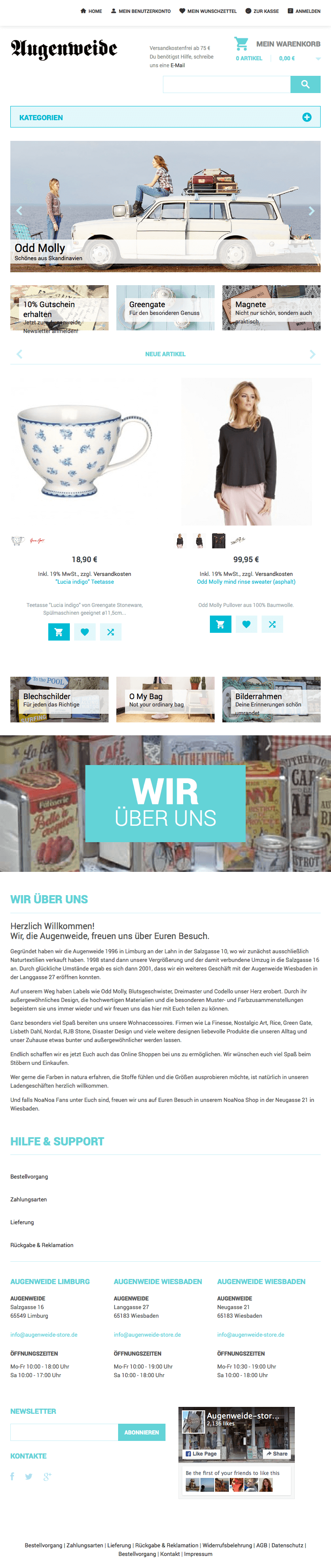 mister bk! | Referenz: Augenweide Website Responsive | Scrollbar Smartphone