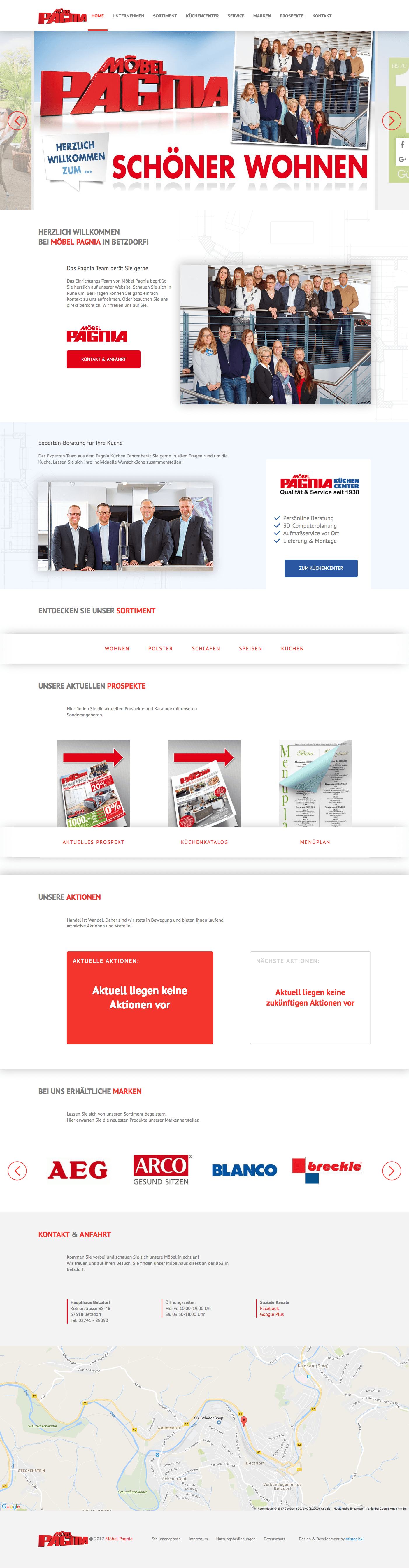 mister bk! | Referenz: pack zu Website Desktop