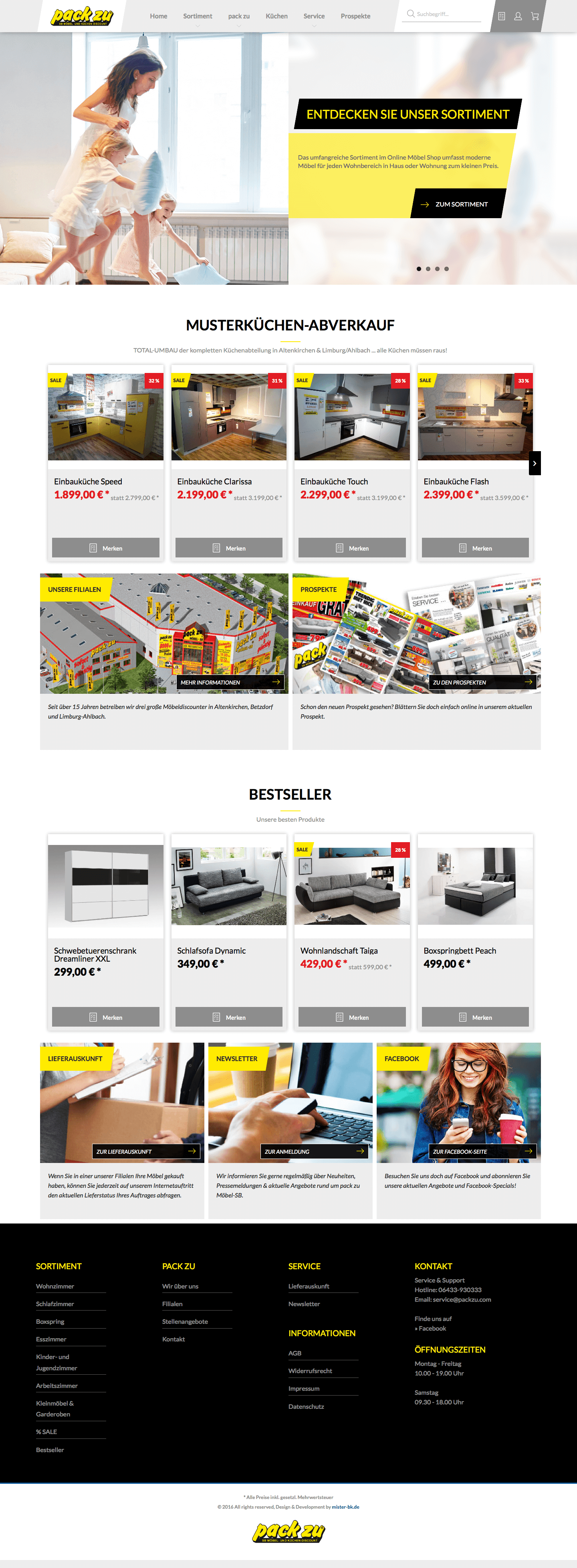 mister bk! | Referenz: pack zu Website Desktop