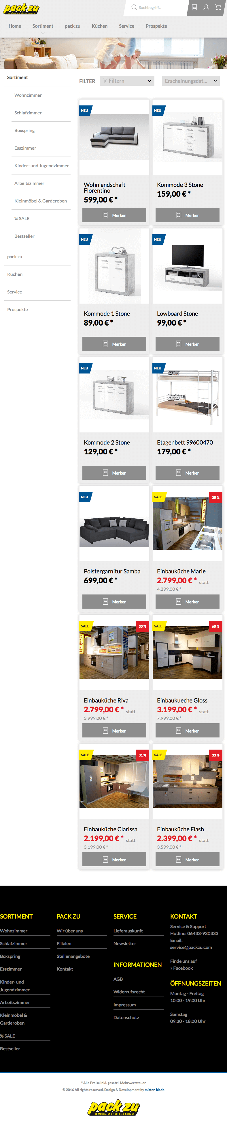 mister bk! | Referenz: pack zu Website Tablet